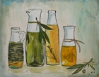 Oliven und Öle - Acryl, Fresco