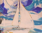 Segelboot - Acryl