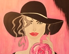 Lady in Pink - Martina Leipold - Acryl