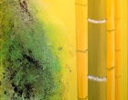 Bambus mit Teer - Acryl
