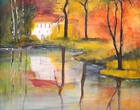 Haus am See - Acryl