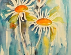 Margeriten - Aquarell