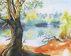 Buxheimer Weiher - Aquarell